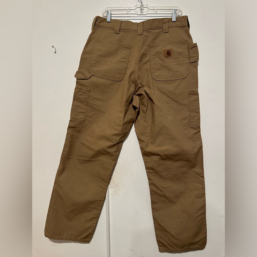 Carhartt B151 Men’s canvas work dungaree pants dark khakis